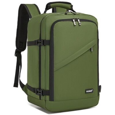 Sac à dos - KONO - 40x20x25 cm - Compatible Ryanair sous siège - 20L - Vert Vert - Publicité Sac à dos - KONO - 40x20x25 cm - Compatible Ryanair sous siège - 20L - Vert Vert - Publicité