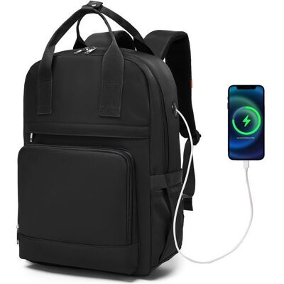 Sac à Dos - KONO - Voyage Cabine - 41x29x15 cm - 17L - Compatible Ryanair - Noir Noir - Publicité Sac à Dos - KONO - Voyage Cabine - 41x29x15 cm - 17L - Compatible Ryanair - Noir Noir - Publicité