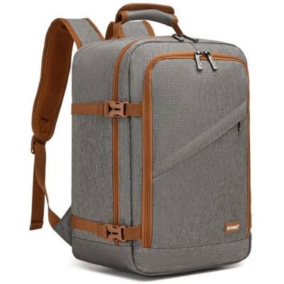 Kono Sac de Voyage 40x20x30 cm Sac à dos Ryanair Bagage à Main 24L pour Sous Siège Avion pour Femme Homme Multifonction Gris Gris - Publicité Kono Sac de Voyage 40x20x30 cm Sac à dos Ryanair Bagage à Main 24L pour Sous Siège Avion pour Femme Homme Multifonction Gris Gris - Publicité