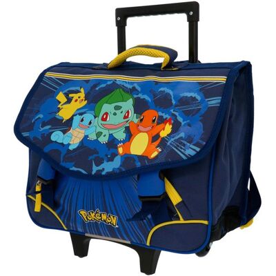 Cartable à roulettes Pokemon Starter Pack 41 CM - 2 Cpt Bleu - Publicité Cartable à roulettes Pokemon Starter Pack 41 CM - 2 Cpt Bleu - Publicité