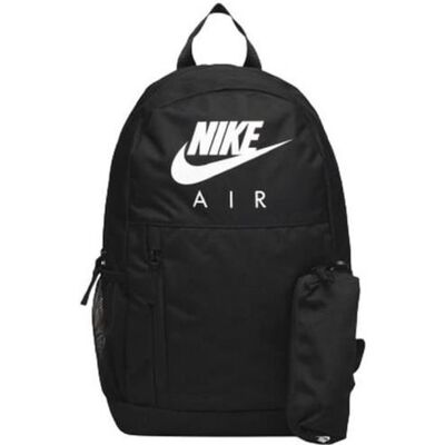 Sac à Dos - Nike - Air Noir Swoosh - Trousse Incluse - Rembourré - 100% Polyester Noir - Publicité Sac à Dos - Nike - Air Noir Swoosh - Trousse Incluse - Rembourré - 100% Polyester Noir - Publicité