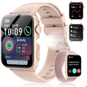 Montre Connectée Femme Appel SmartWatch de Fitness Blackview Tracker dActivit pour Android iOS Samsung XIAOMI Iphone Rose - Publicité Montre Connectée Femme Appel SmartWatch de Fitness Blackview Tracker dActivit pour Android iOS Samsung XIAOMI Iphone Rose - Publicité