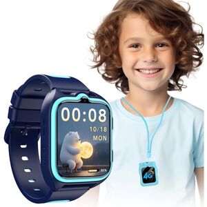 4G Montre Connectée Enfant Blackview Smartwatch avec GPS Appels SOS Vidéo/Voix Chat Cadeau de 4 à 12 Ans Filles Garçons Bleu Bleu - Publicité 4G Montre Connectée Enfant Blackview Smartwatch avec GPS Appels SOS Vidéo/Voix Chat Cadeau de 4 à 12 Ans Filles Garçons Bleu Bleu - Publicité