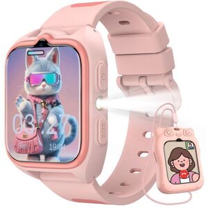 Blackview Montre Connectée Enfant 4G avec Écran HD 175GPS Appel SIM CaméraMode ClasseSOS800 mah Pour Filles et Garçons Rose - Publicité Blackview Montre Connectée Enfant 4G avec Écran HD 175GPS Appel SIM CaméraMode ClasseSOS800 mah Pour Filles et Garçons Rose - Publicité