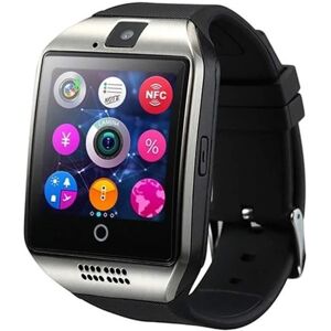 MONTRE CONNECTEE SPORT ZTYY Bluetooth Smart Watch Hommes Q18 avec eacutecran Tactile Big Battery Support Cameacutera de Carte SI756 Noir - Publicité MONTRE CONNECTEE SPORT ZTYY Bluetooth Smart Watch Hommes Q18 avec eacutecran Tactile Big Battery Support Cameacutera de Carte SI756 Noir - Publicité