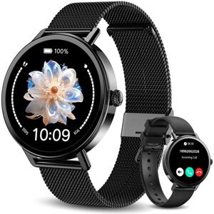 Blackview Montre Connectée Femme Appel Bluetooth 1.26 Smartwatch Femme avec 100+ Sport Cardio/SpO2/Sommeil/Étanche/Android iOS Noir - Publicité Blackview Montre Connectée Femme Appel Bluetooth 1.26 Smartwatch Femme avec 100+ Sport Cardio/SpO2/Sommeil/Étanche/Android iOS Noir - Publicité