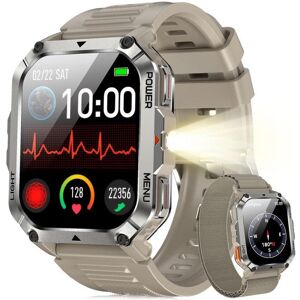 Blackview W70 Pro Montre Connectée 900 mAh Écran Tacile 2.01 Appel Bluetooth Illumination Boussole 100+ Modes Sport Kaki Gris - Publicité Blackview W70 Pro Montre Connectée 900 mAh Écran Tacile 2.01 Appel Bluetooth Illumination Boussole 100+ Modes Sport Kaki Gris - Publicité