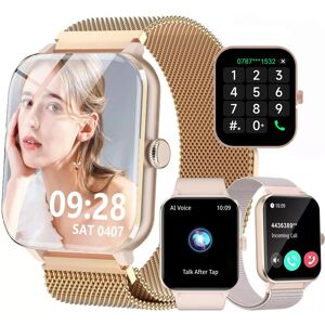 Blackview Montre Connectée Femme avec Appel Bluetooth 1.85 HD Smartwatch 3 Bracelets/100+ Sportif/Calories/ SpO2/Podometre/IP68 Jaune - Publicité Blackview Montre Connectée Femme avec Appel Bluetooth 1.85 HD Smartwatch 3 Bracelets/100+ Sportif/Calories/ SpO2/Podometre/IP68 Jaune - Publicité