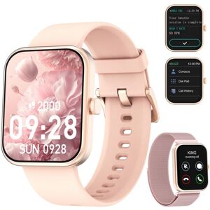 Blackview R50 Montre connectée femme Appel Bluetooth Notification Message 100 Modes sportifs Santé des femmes pour iOS Android-rose Rose - Publicité Blackview R50 Montre connectée femme Appel Bluetooth Notification Message 100 Modes sportifs Santé des femmes pour iOS Android-rose Rose - Publicité