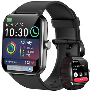 Blackview R50 Montre Connectée avec Moniteur de Sommeil et de fréquence Cardiaque 100+ Modes Sportifs - Noir Noir - Publicité Blackview R50 Montre Connectée avec Moniteur de Sommeil et de fréquence Cardiaque 100+ Modes Sportifs - Noir Noir - Publicité