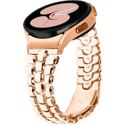 GOBY Bracelet acier inoxydable compatible Samsung Galaxy Watch 7 (40/44mm) Watch 6/5/4 Classic or rose Rose - Publicité GOBY Bracelet acier inoxydable compatible Samsung Galaxy Watch 7 (40/44mm) Watch 6/5/4 Classic or rose Rose - Publicité