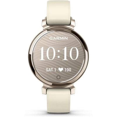 Montre connectée - GARMIN - Lily 2 - Cream Gold - Bracelet silicone blanc coco - Écran tactile Blanc - Publicité Montre connectée - GARMIN - Lily 2 - Cream Gold - Bracelet silicone blanc coco - Écran tactile Blanc - Publicité