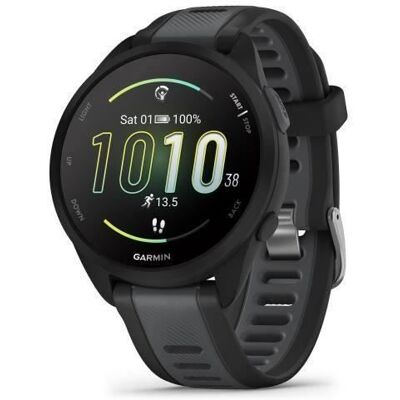 Montre GPS connectée - GARMIN - Forerunner 165 - 12 - Noir avec bracelet Noir et Gris Noir - Publicité Montre GPS connectée - GARMIN - Forerunner 165 - 12 - Noir avec bracelet Noir et Gris Noir - Publicité