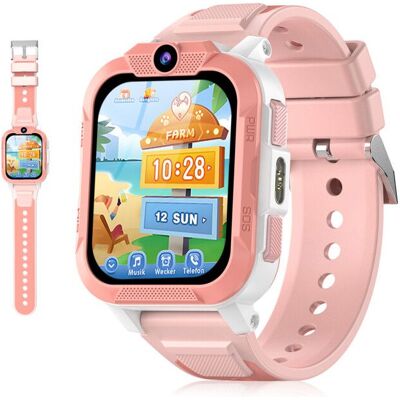 Blackview Z40 Pro Montre Connectée Enfants 1 85 850mAh 4G Appels vidéo Triple positionnement GPS/WIFI/LBS Bouton SOS Rose Rose - Publicité Blackview Z40 Pro Montre Connectée Enfants 1 85 850mAh 4G Appels vidéo Triple positionnement GPS/WIFI/LBS Bouton SOS Rose Rose - Publicité