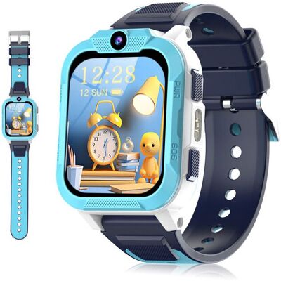 Blackview Z40 Pro Montre Connectée Enfants 1 85 Écran 850 mAh 4G Appels vidéo Lampe torche LED GPS Bouton dappel SOS Bleu Bleu - Publicité Blackview Z40 Pro Montre Connectée Enfants 1 85 Écran 850 mAh 4G Appels vidéo Lampe torche LED GPS Bouton dappel SOS Bleu Bleu - Publicité