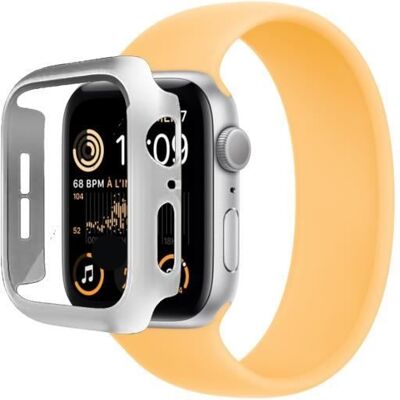 123 Coque pour Apple Watch Serie SE 2 2022 40mm en Silicone TPU Gris - Yuan Yuan - Anti-Rayures Blanc - Publicité 123 Coque pour Apple Watch Serie SE 2 2022 40mm en Silicone TPU Gris - Yuan Yuan - Anti-Rayures Blanc - Publicité