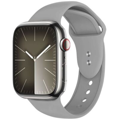 Crong Liquid – Bracelet pour Apple Watch 44/45/46/49 mm (gris) Gris - Publicité Crong Liquid – Bracelet pour Apple Watch 44/45/46/49 mm (gris) Gris - Publicité