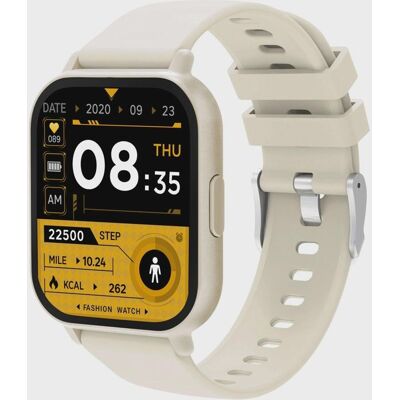 Montre connectée Denver Electronics SWC176 1.81 pouces Beige - Publicité Montre connectée Denver Electronics SWC176 1.81 pouces Beige - Publicité
