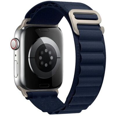 123 Bracelet Boucle Alpine Bleu nuit compatible avec Apple Watch 42mm 44mm 45mm 49mm Serie 9 8 7 6 5 4 3 2 1 SE - Yuan Yuan - Bleu - Publicité 123 Bracelet Boucle Alpine Bleu nuit compatible avec Apple Watch 42mm 44mm 45mm 49mm Serie 9 8 7 6 5 4 3 2 1 SE - Yuan Yuan - Bleu - Publicité