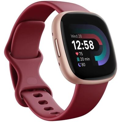 Montre connectée - FITBIT - Versa 4 - Étanche - Écran AMOLED - Suivi fréquence cardiaque Blanc - Publicité Montre connectée - FITBIT - Versa 4 - Étanche - Écran AMOLED - Suivi fréquence cardiaque Blanc - Publicité
