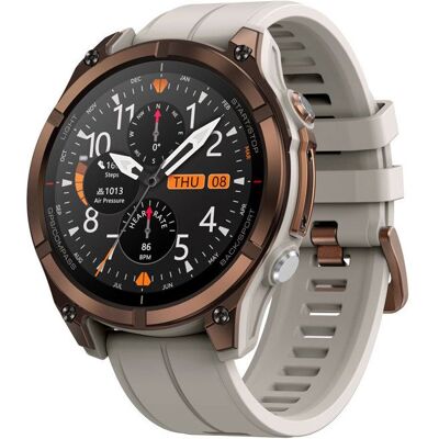 Montre connectée Zeblaze Stratos 4 Pro GPS Appel Bluetooth Écran AMOLED 1.43 Lampe Torche Étanche 5ATM-Argent - Publicité Montre connectée Zeblaze Stratos 4 Pro GPS Appel Bluetooth Écran AMOLED 1.43 Lampe Torche Étanche 5ATM-Argent - Publicité
