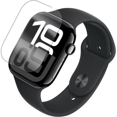 123 Film protecteur pour Apple Watch Series 10 42mm verre trempé 3D incurvé de protection transparent - Yuan Yuan - Blanc - Publicité 123 Film protecteur pour Apple Watch Series 10 42mm verre trempé 3D incurvé de protection transparent - Yuan Yuan - Blanc - Publicité