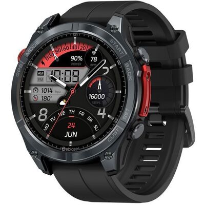 Zeblaze Stratos 4 Montre Connectée GPS Sport Appels Bluetooth Suivi Cardiaque Modes Sport AGPS Charge Magnétique Noir - Publicité Zeblaze Stratos 4 Montre Connectée GPS Sport Appels Bluetooth Suivi Cardiaque Modes Sport AGPS Charge Magnétique Noir - Publicité