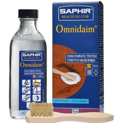 SAPHIR Omnidaim nettoyant pour daim et nubuck - 100 mL - Publicité SAPHIR Omnidaim nettoyant pour daim et nubuck - 100 mL - Publicité