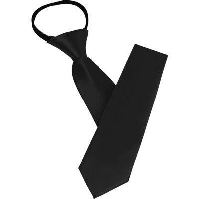 Cravate Homme Noir Cravate Homme Pré-nouée en Glissière Cravate Réglables Pour Homme avec Fermeture Éclair Noir - Publicité Cravate Homme Noir Cravate Homme Pré-nouée en Glissière Cravate Réglables Pour Homme avec Fermeture Éclair Noir - Publicité