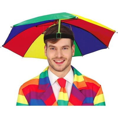 Chapeau parapluie - FIESTAS GUIRCA - 55 cm - Multicolore - Taille unique ajustable - Mixte - Publicité Chapeau parapluie - FIESTAS GUIRCA - 55 cm - Multicolore - Taille unique ajustable - Mixte - Publicité