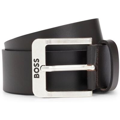 Hugo Boss BOSS Ceinture brun foncé en cuir pour homme - Jemio Sz40 Leather Belt Dark Brown 277774 Marron - Publicité Hugo Boss BOSS Ceinture brun foncé en cuir pour homme - Jemio Sz40 Leather Belt Dark Brown 277774 Marron - Publicité