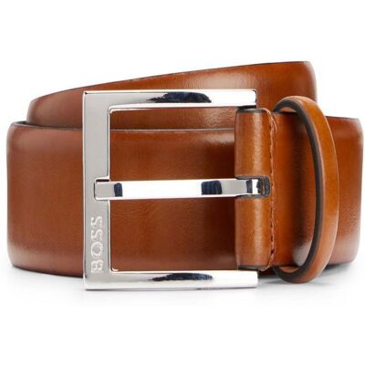 Hugo Boss BOSS Ceinture marron en cuir pour homme - Elloy Sz35 Leather Belt 291664 Marron - Publicité Hugo Boss BOSS Ceinture marron en cuir pour homme - Elloy Sz35 Leather Belt 291664 Marron - Publicité