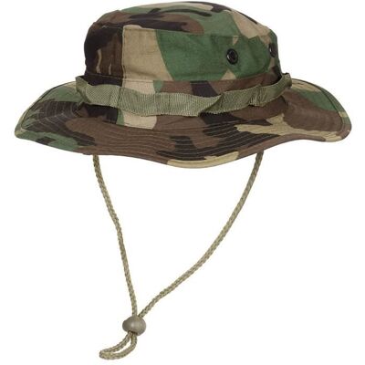 Chapeau de brousse - MFH - Boonie US GI - Woodland - 100% Coton - Taille S-XL Blanc - Publicité Chapeau de brousse - MFH - Boonie US GI - Woodland - 100% Coton - Taille S-XL Blanc - Publicité