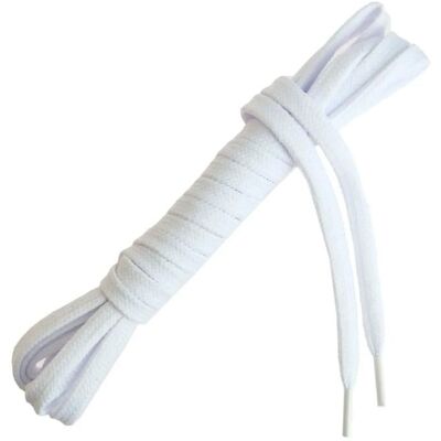 Les Lacets Français - Lacets plats et épais - SPORTIF - Pour toutes les chaussures de sport - 240cm - 100% Polyester - Couleur : Bla Blanc - Publicité Les Lacets Français - Lacets plats et épais - SPORTIF - Pour toutes les chaussures de sport - 240cm - 100% Polyester - Couleur : Bla Blanc - Publicité
