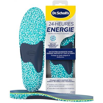 -Scholl 24H Énergie Semelles Multi-Usages 1 Paire de Semelle (Taille : S : 35 à 40) - Publicité -Scholl 24H Énergie Semelles Multi-Usages 1 Paire de Semelle (Taille : S : 35 à 40) - Publicité