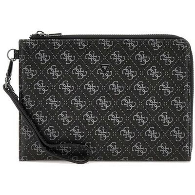 Guess Milano - Pochette plate avec dragonne Noir-Gris-Coal-Logo BALOP5235-PMBALOP5235-DAB Noir - Publicité Guess Milano - Pochette plate avec dragonne Noir-Gris-Coal-Logo BALOP5235-PMBALOP5235-DAB Noir - Publicité