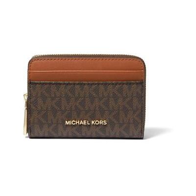 Michael Kors Portefeuille Jet Set Marron Brn/Acorn (252) Marron - Publicité Michael Kors Portefeuille Jet Set Marron Brn/Acorn (252) Marron - Publicité