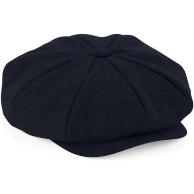 Casquette Beechfield Gavoche Heritage - navy herringbone - L/XL Bleu - Publicité Casquette Beechfield Gavoche Heritage - navy herringbone - L/XL Bleu - Publicité