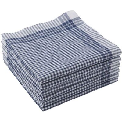 Mouchoirs de Travail Carreaux Bleu et Blanc (Lot de 6) Bleu - Publicité Mouchoirs de Travail Carreaux Bleu et Blanc (Lot de 6) Bleu - Publicité