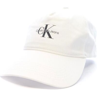 Casquette Blanche Homme Calvin Klein Jeans Monologo Printed Blanc - Publicité Casquette Blanche Homme Calvin Klein Jeans Monologo Printed Blanc - Publicité