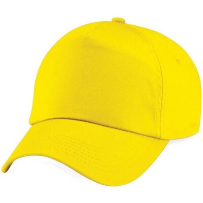 Casquette baseball Beechfield - Adulte unisexe - Jaune - Réglable - Disponible pour enfants - 100% coton sergé Jaune - Publicité Casquette baseball Beechfield - Adulte unisexe - Jaune - Réglable - Disponible pour enfants - 100% coton sergé Jaune - Publicité