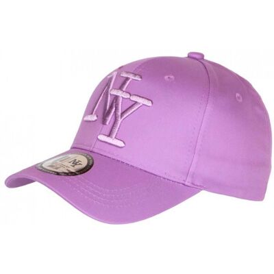 -Hip Hop Honour-Casquette NY Violette Pastel en Coton Originale Visiere Baseball Stazky - Violet Violet - Publicité -Hip Hop Honour-Casquette NY Violette Pastel en Coton Originale Visiere Baseball Stazky - Violet Violet - Publicité