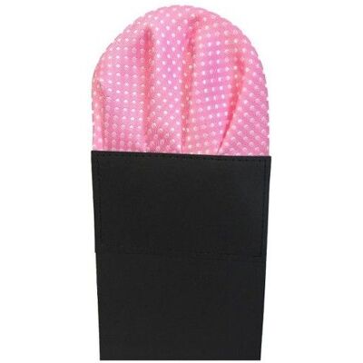 LABEL-CRAVATE Pochette costume pliée rose à pois - Publicité LABEL-CRAVATE Pochette costume pliée rose à pois - Publicité