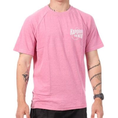 T-Shirt Rose Homme Kaporal JEALE Rose - Publicité T-Shirt Rose Homme Kaporal JEALE Rose - Publicité