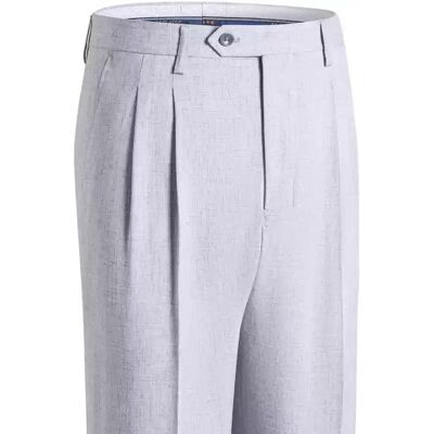 INSFITY Pantalon Lin Homme de Costume Coupe Droite Respirant Casual Pantalon Plissé Léger Couleur Unie Confortable - Gris Clair Gris - Publicité INSFITY Pantalon Lin Homme de Costume Coupe Droite Respirant Casual Pantalon Plissé Léger Couleur Unie Confortable - Gris Clair Gris - Publicité
