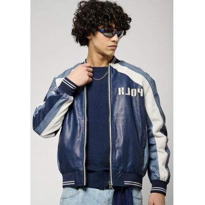 KAPORAL - Veste en cuir bleu Homme LAST Bleu - Publicité KAPORAL - Veste en cuir bleu Homme LAST Bleu - Publicité