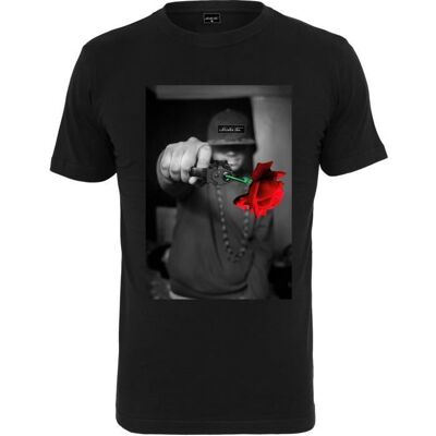 T-shirt homme Mister Tee - PISTOLE ROSE noir - coupe Regular - col arrondi Noir - Publicité T-shirt homme Mister Tee - PISTOLE ROSE noir - coupe Regular - col arrondi Noir - Publicité