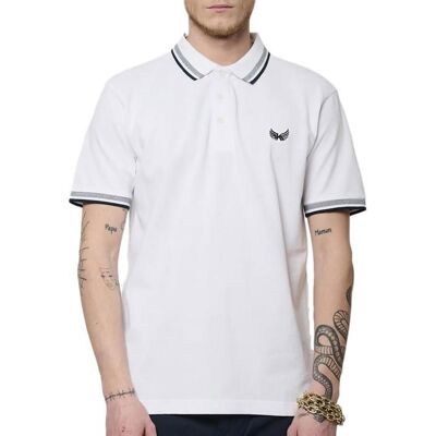 Polo Blanc Homme Kaporal Marod Blanc - Publicité Polo Blanc Homme Kaporal Marod Blanc - Publicité