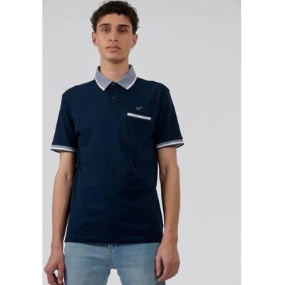 Polo Homme - KAPORAL - CHUN - Manches courtes - Bleu Bleu - Publicité Polo Homme - KAPORAL - CHUN - Manches courtes - Bleu Bleu - Publicité