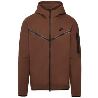 Vestes de survêtement Nike TECH FLEECE FULL ZIP HOODIES - Ref : CU4489-259 Couleur : Marron. Le Tech Fleece léger est isolant avec Marron - Publicité Vestes de survêtement Nike TECH FLEECE FULL ZIP HOODIES - Ref : CU4489-259 Couleur : Marron. Le Tech Fleece léger est isolant avec Marron - Publicité